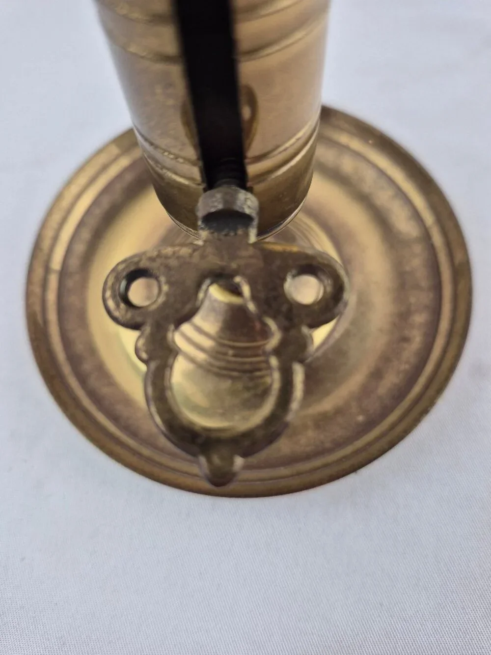 Vintage Brass Chamberstick Push-Up Candlestick Holder Made in Sweden